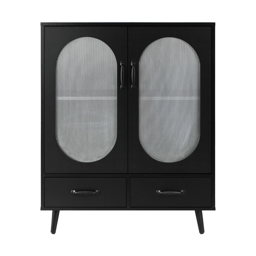 Versatile Glass Door Cabinet: Organize and Showcase with Style