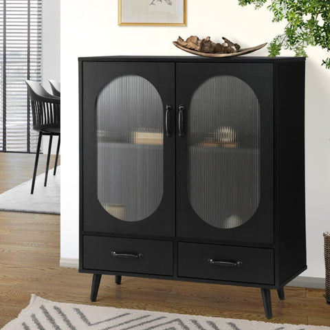 Versatile Glass Door Cabinet: Organize and Showcase with Style