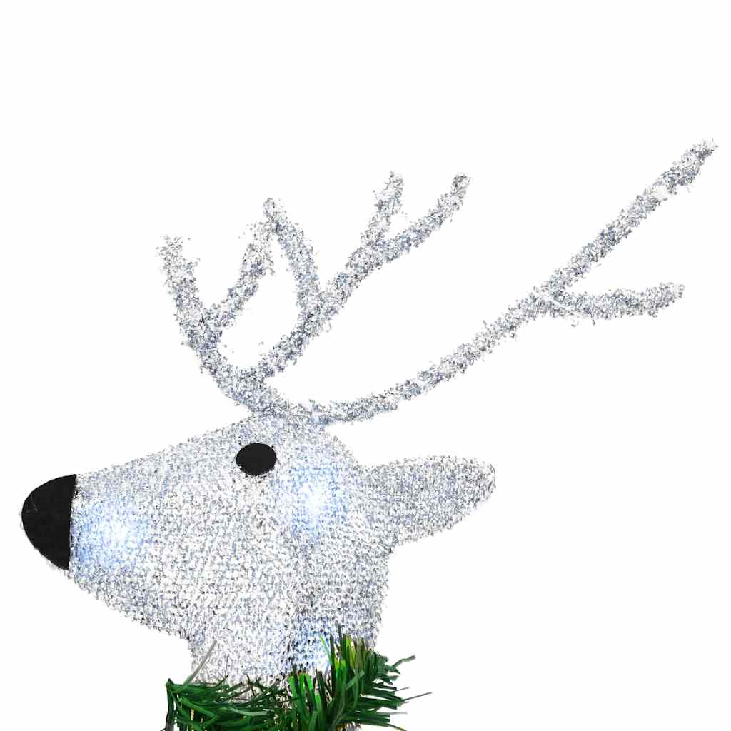 Versatile LED Reindeers 4 pcs Silver Fabric - Sturdy Frame - Stylish
