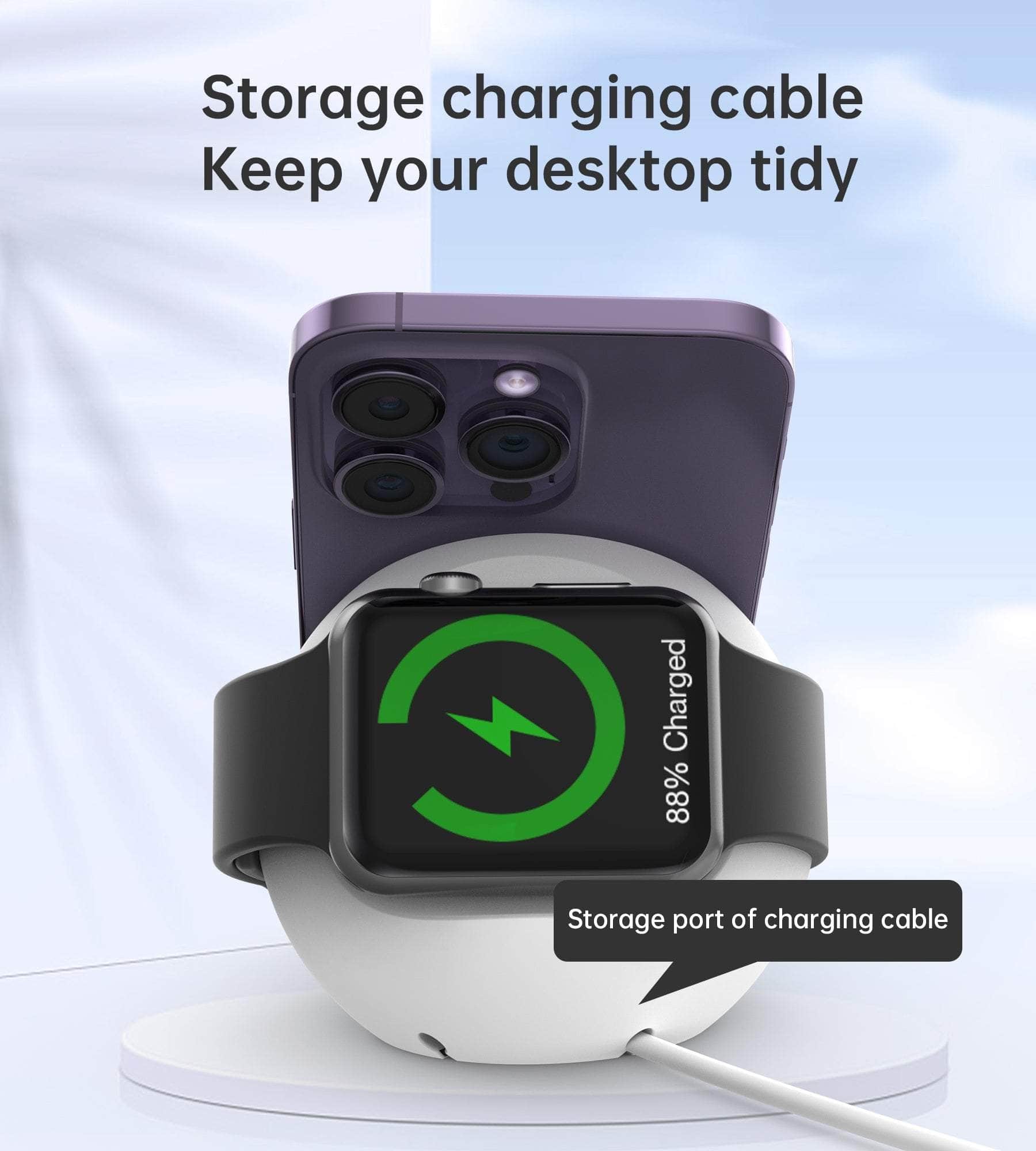 Versatile Magnetic Holder for iPhone 12/13 and iWatch: Keep Your Devices Secure
