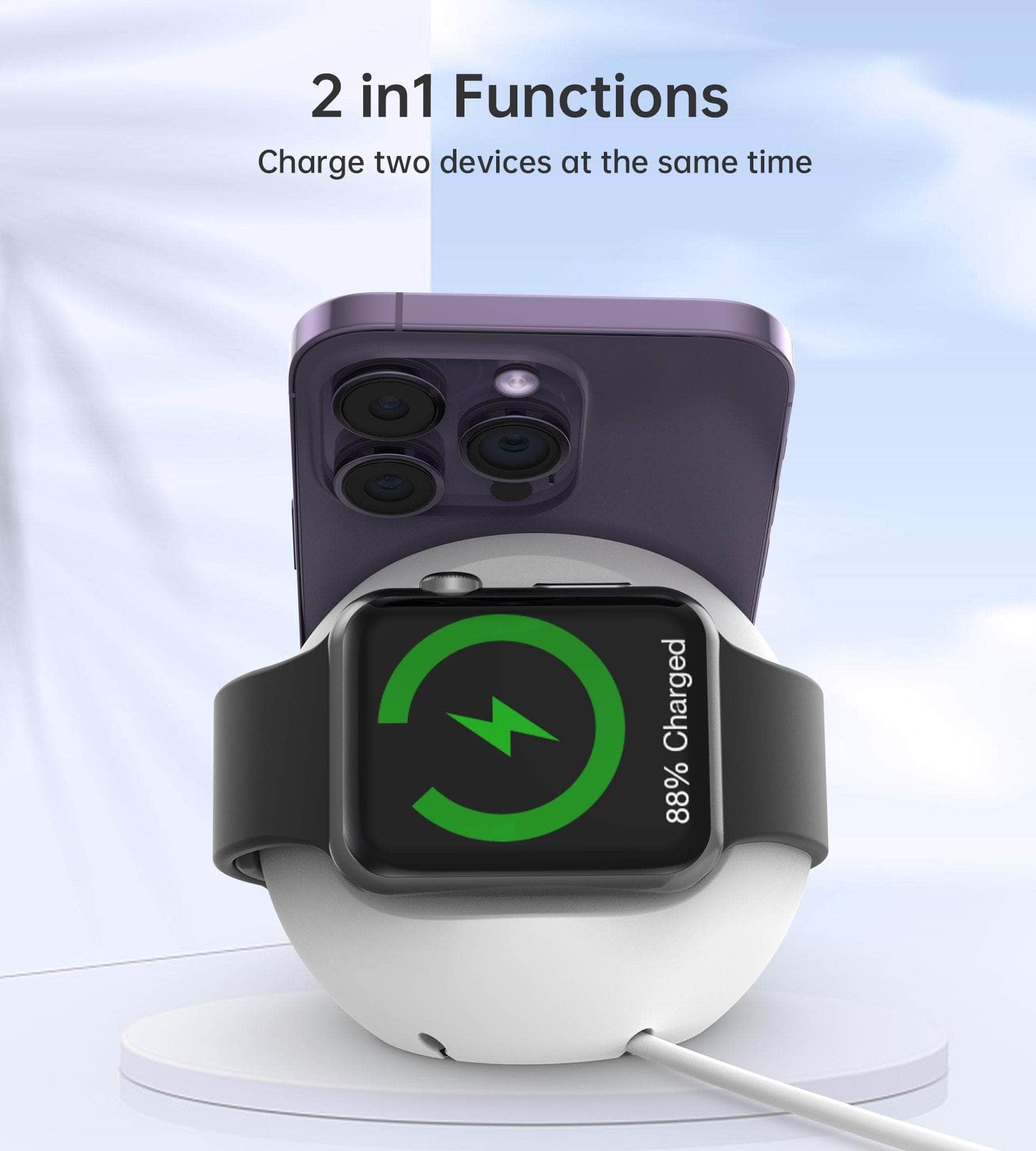 Versatile Magnetic Holder for iPhone 12/13 and iWatch: Keep Your Devices Secure