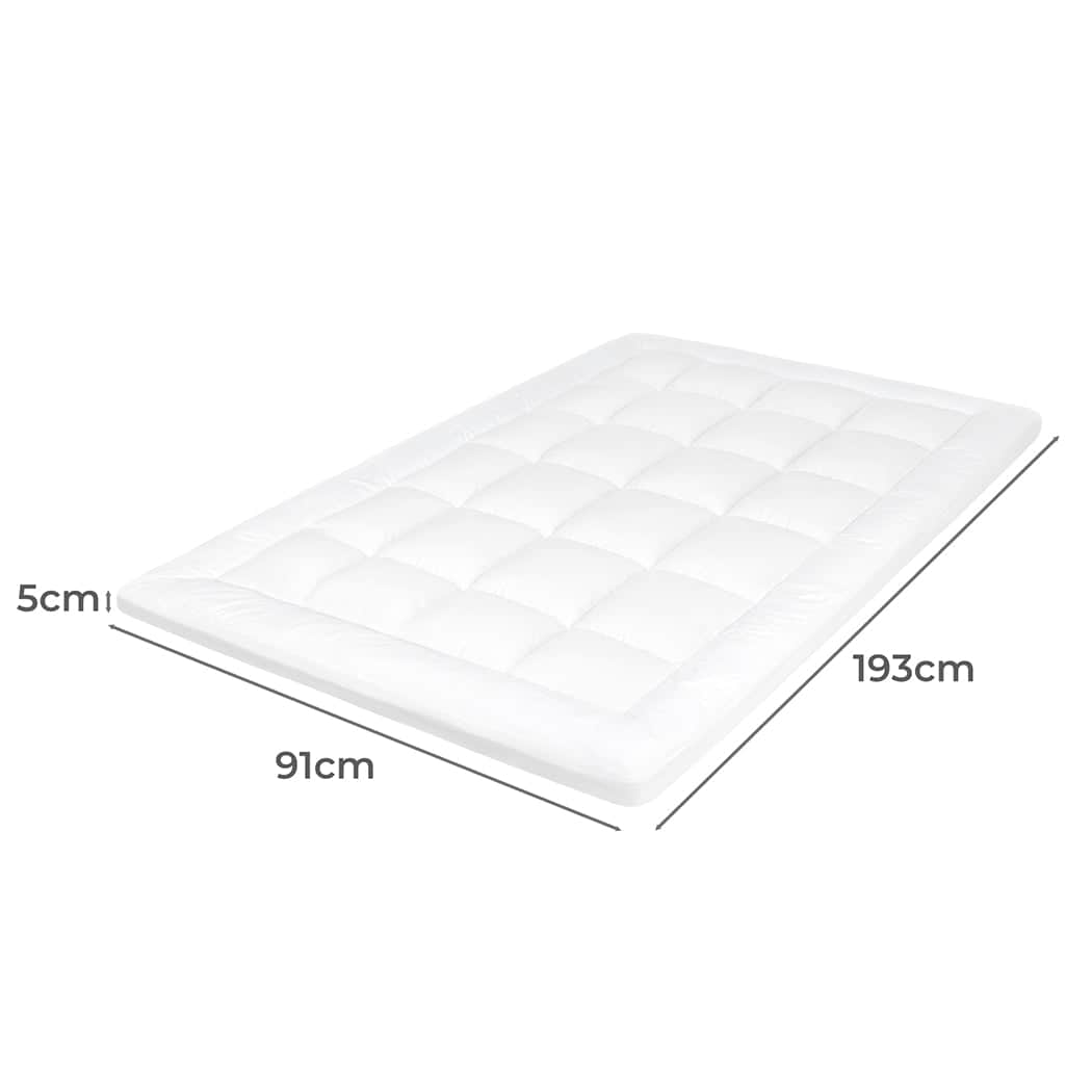 Versatile Mattress Topper Pillowtop Cover Protector Single
