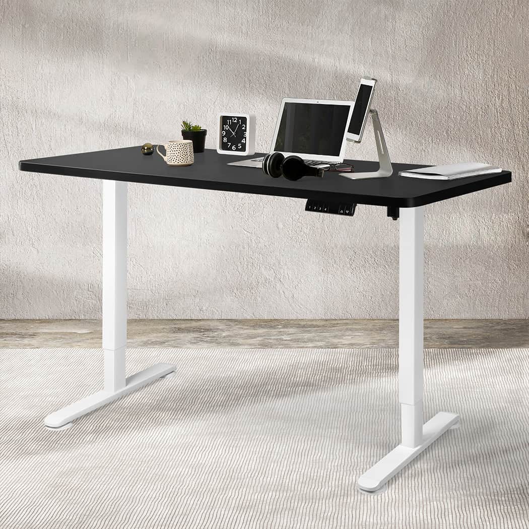 Versatile Motorised Standing Desk Height 120cm Black 800x 1.5MM