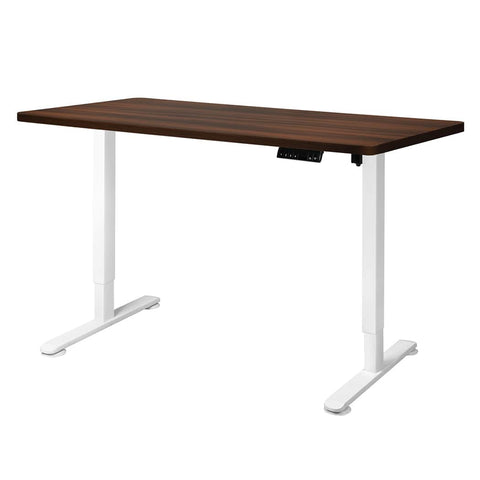 Versatile Motorised Standing Desk Height 120cm Walnut 800x 1.5MM