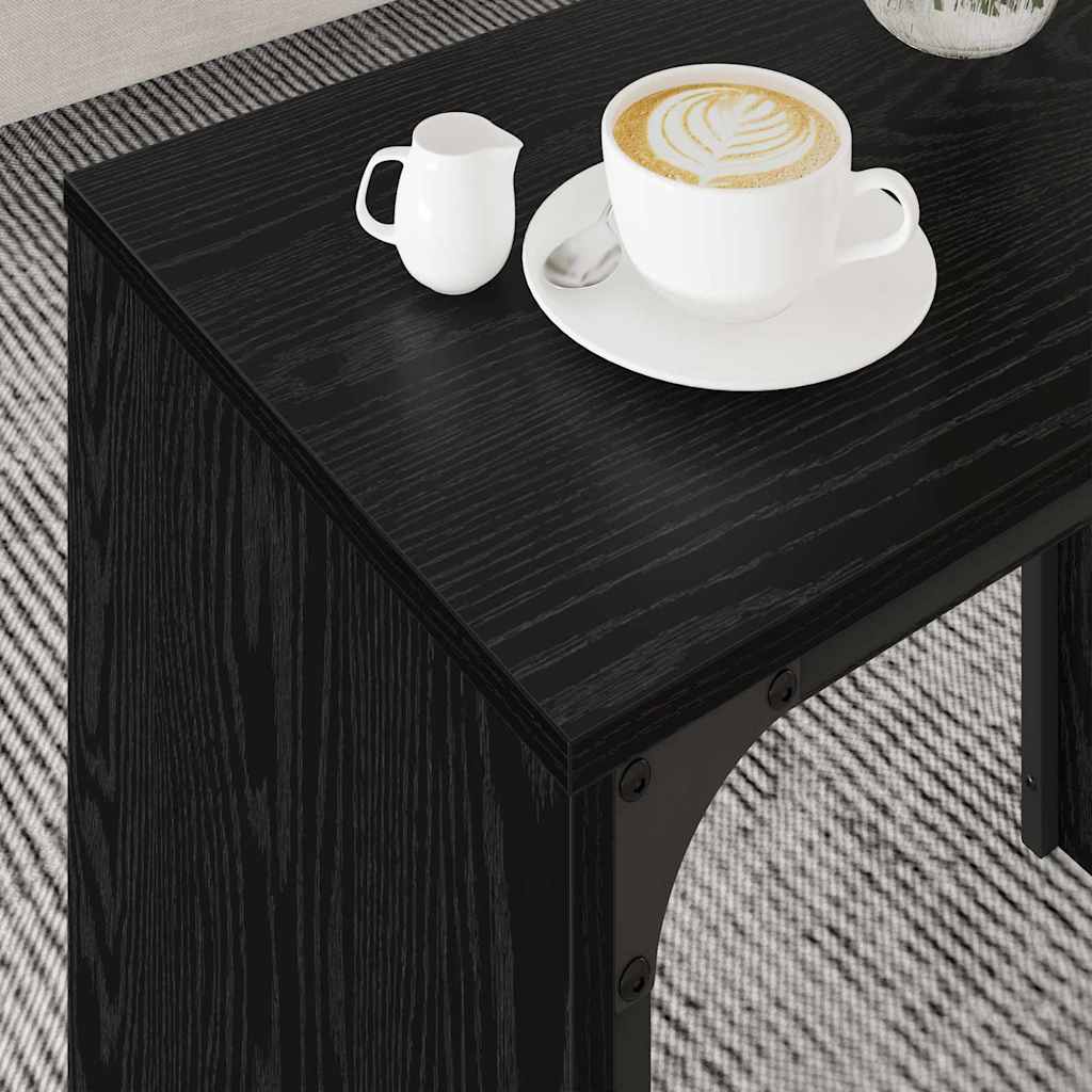 Versatile Nesting Coffee Table 3 pcs Black oak - Space-Saving Style