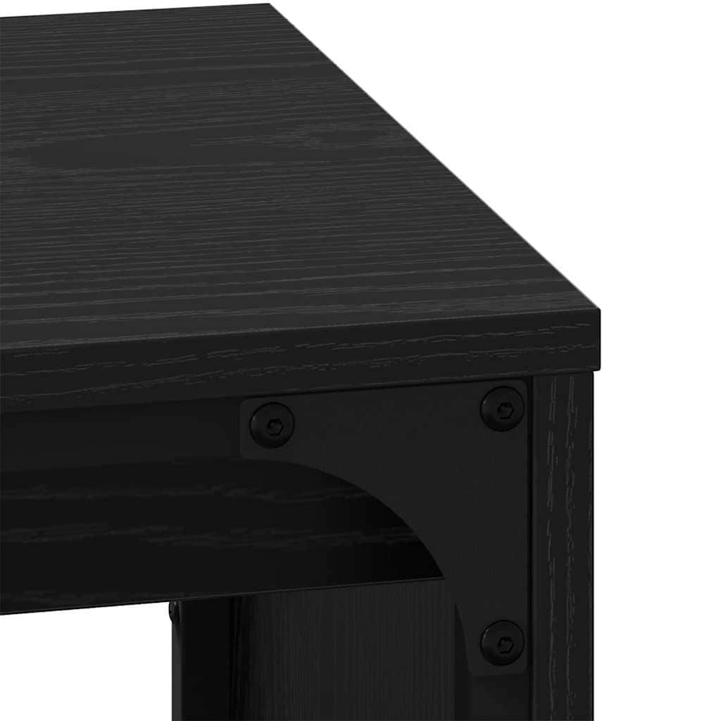 Versatile Nesting Coffee Table 3 pcs Black oak - Space-Saving Style