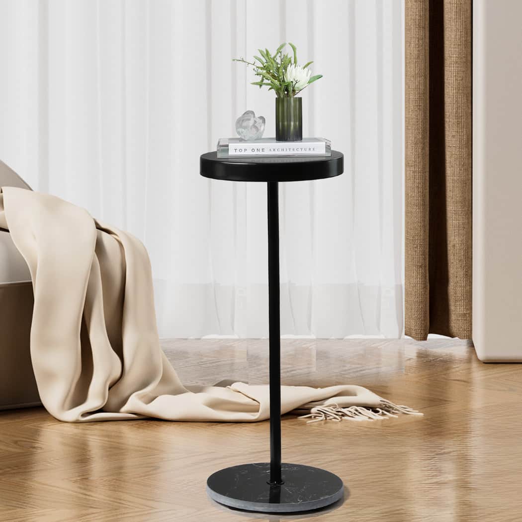 Versatile Side Table Round Tabletop Small Lightweight  Space-Saving