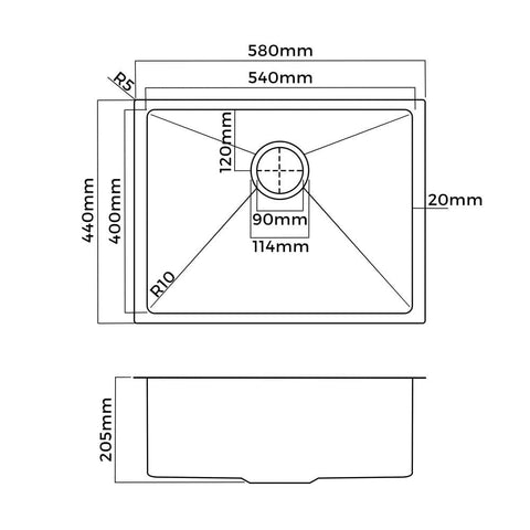 Versatile Single Bowl Sink: Perfect for Undermount or Top Mount Installation