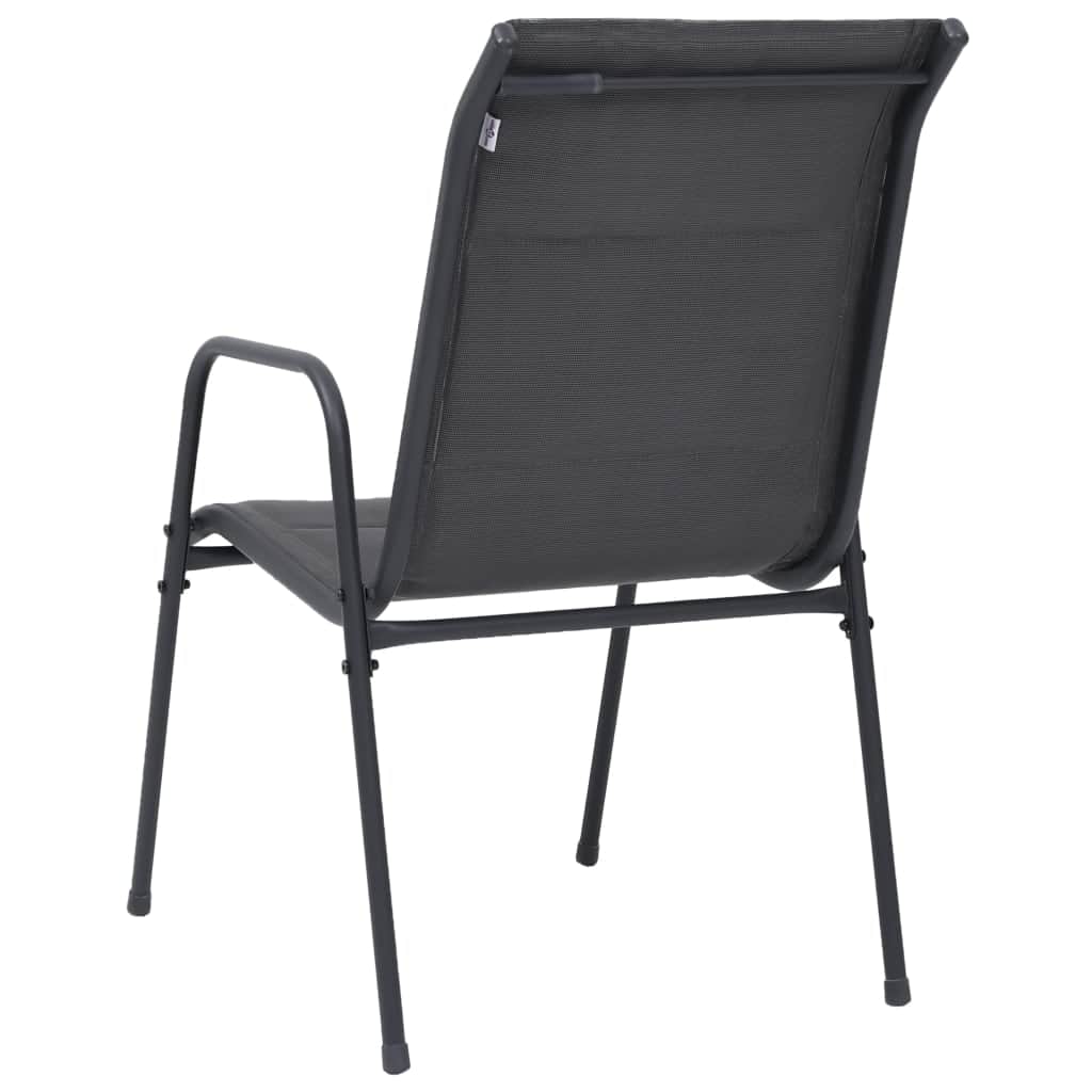 Versatile Stackable Garden Chairs 6 pcs Outdoor Retreat Modern Living