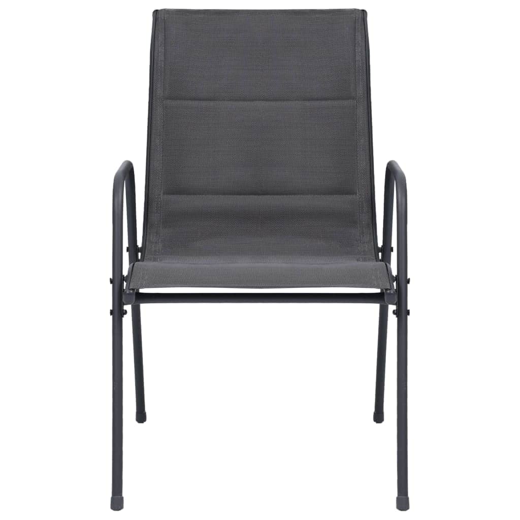 Versatile Stackable Garden Chairs 6 pcs Outdoor Retreat Modern Living