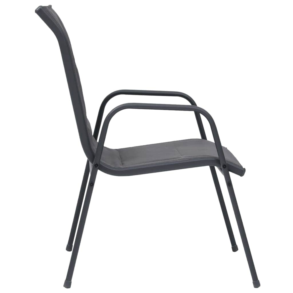 Versatile Stackable Garden Chairs 6 pcs Outdoor Retreat Modern Living