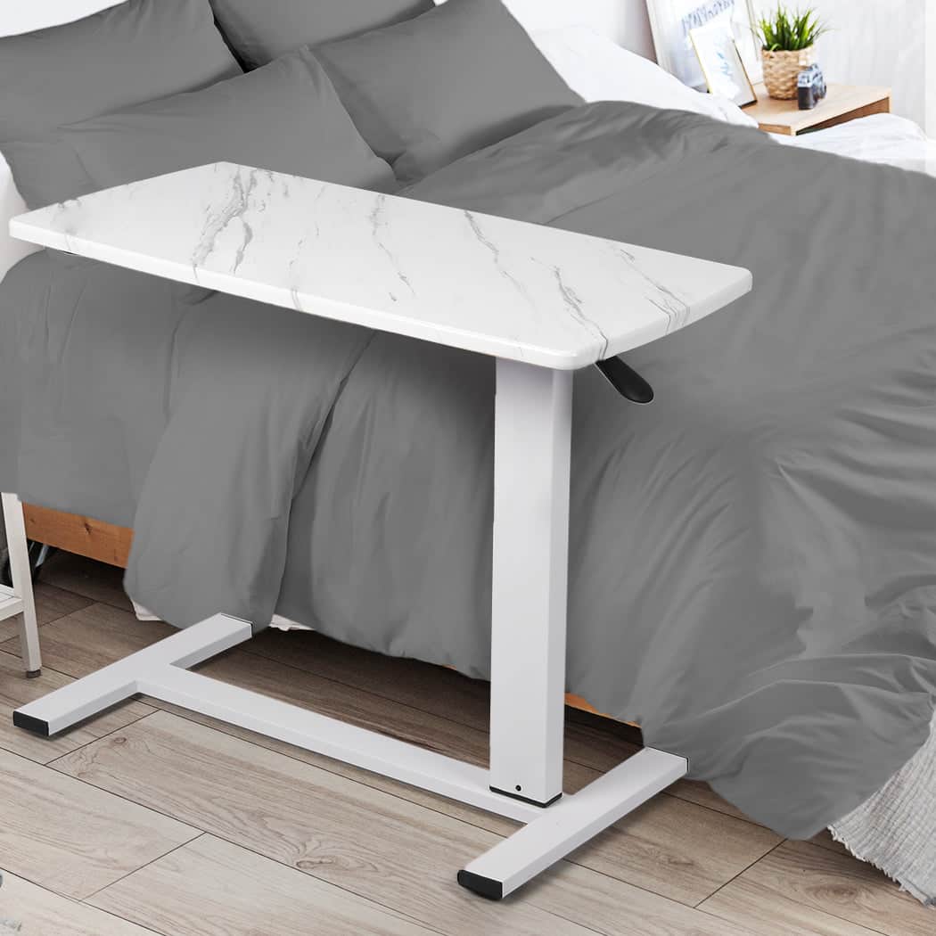 Versatile Standing Desk Sofa Bed Side Table White No Slots