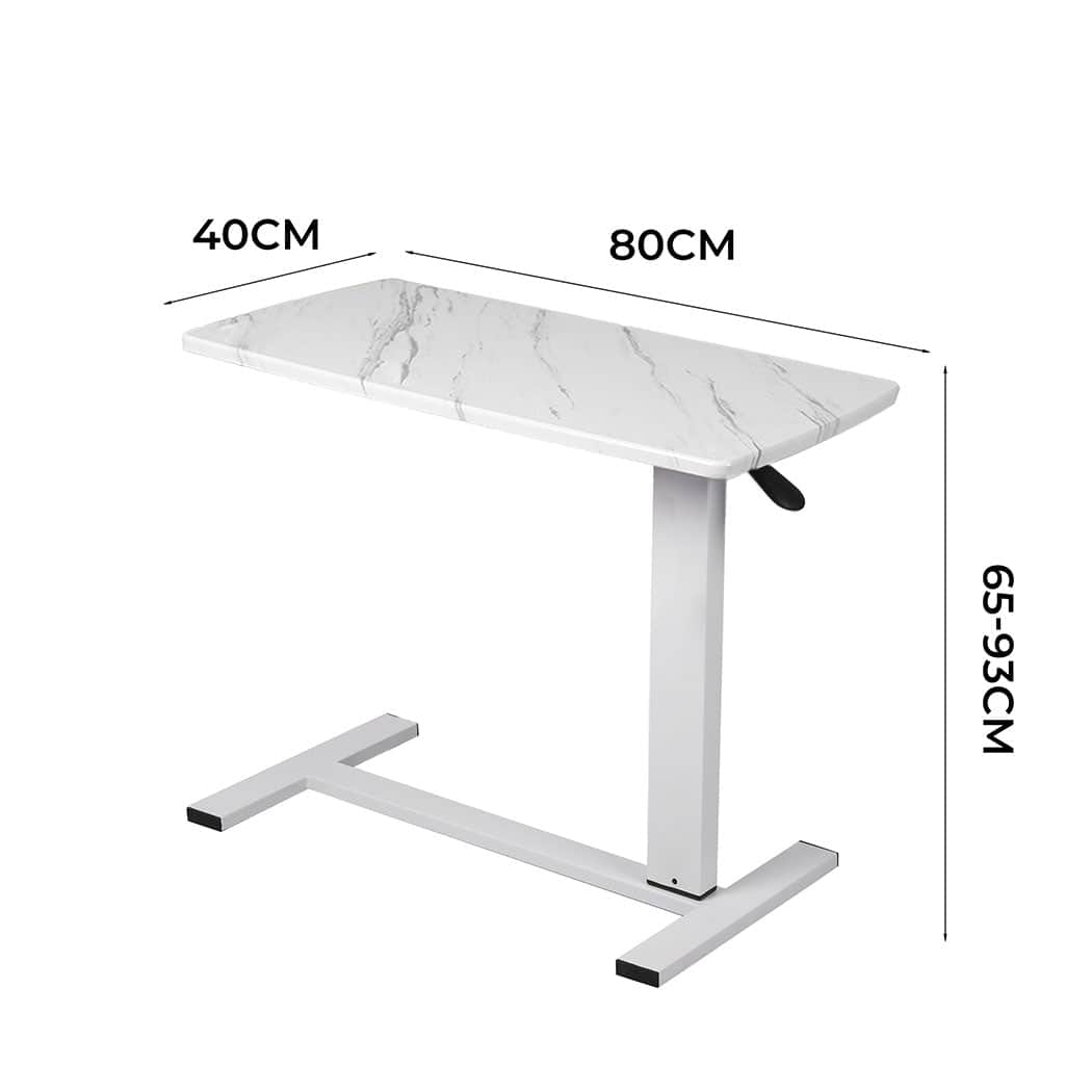 Versatile Standing Desk Sofa Bed Side Table White No Slots