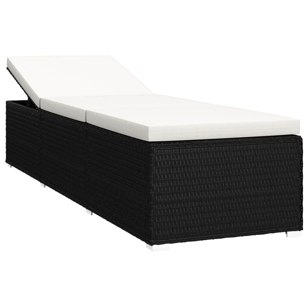 Versatile Sun Lounger with Cushion and Garden Gathering Outdoor Living