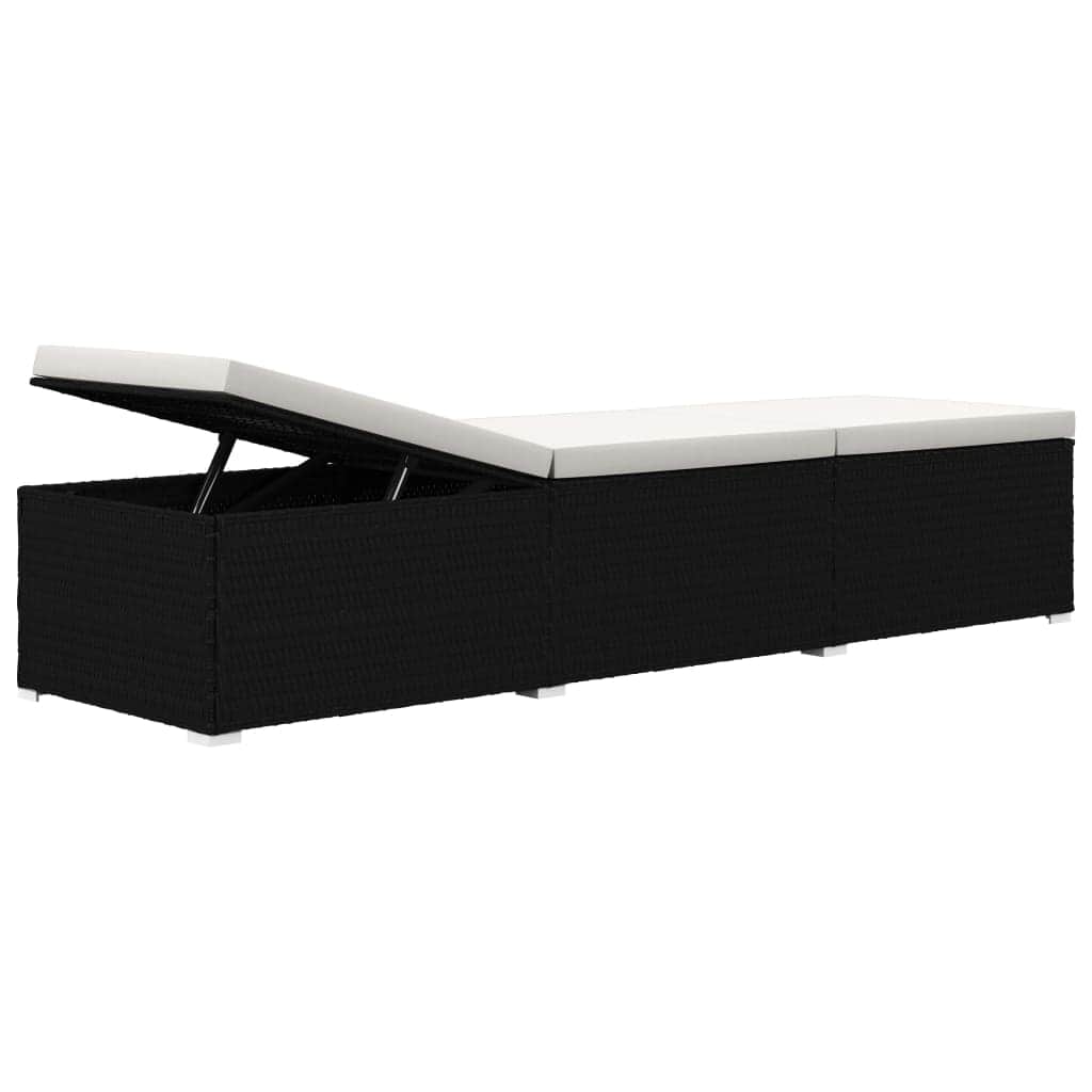 Versatile Sun Lounger with Cushion and Garden Gathering Outdoor Living