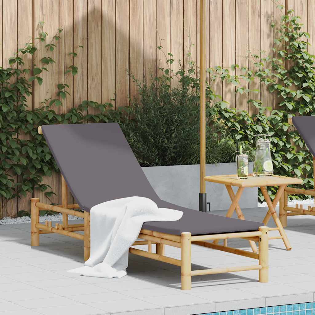 Versatile Sun Lounger with Cushions 55x199x30 Home Use Evening