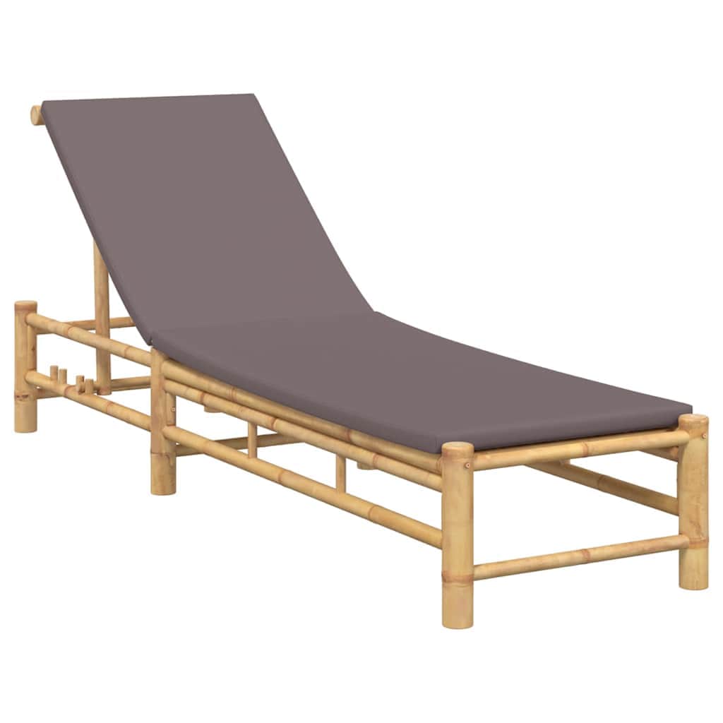 Versatile Sun Lounger with Cushions 55x199x30 Home Use Evening