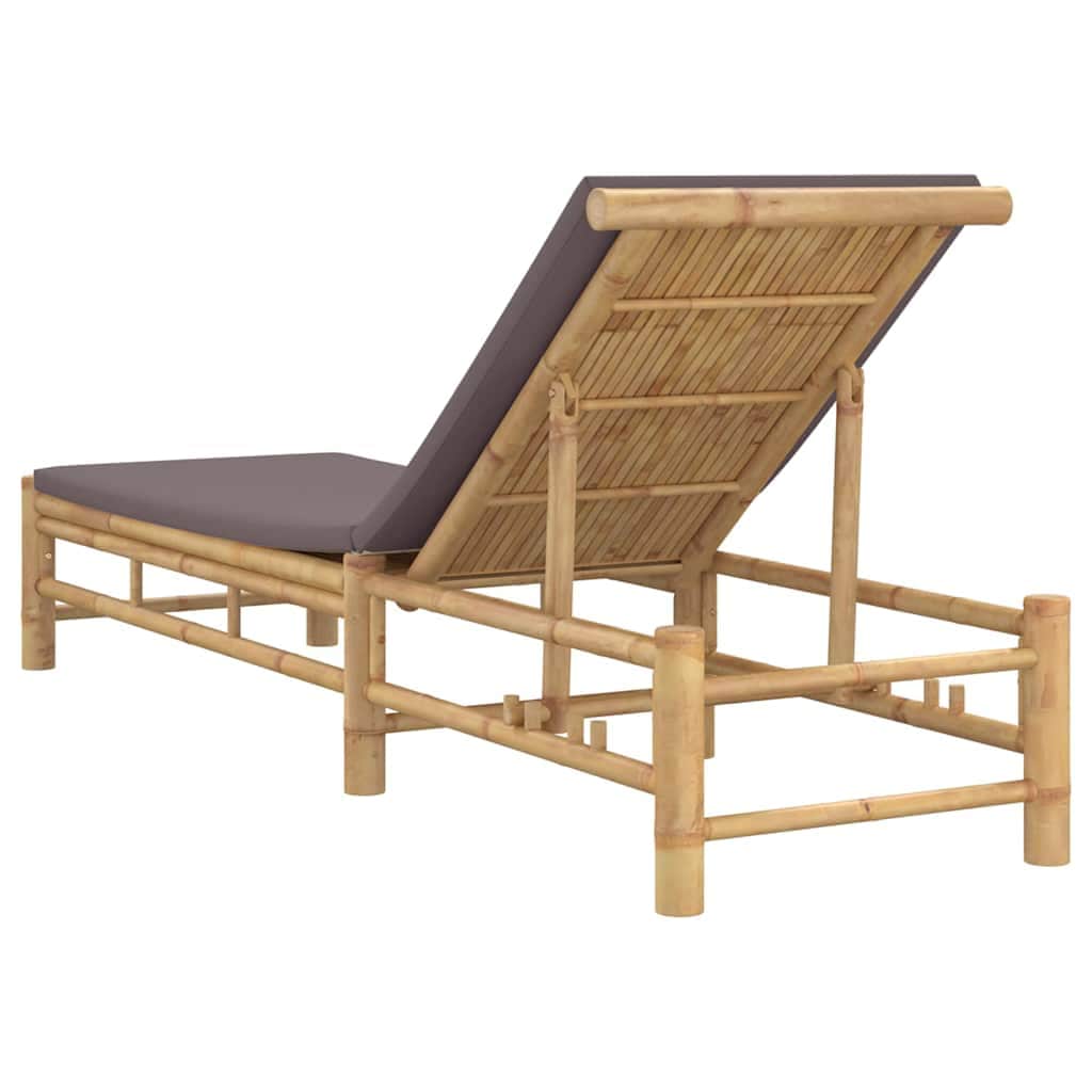 Versatile Sun Lounger with Cushions 55x199x30 Home Use Evening