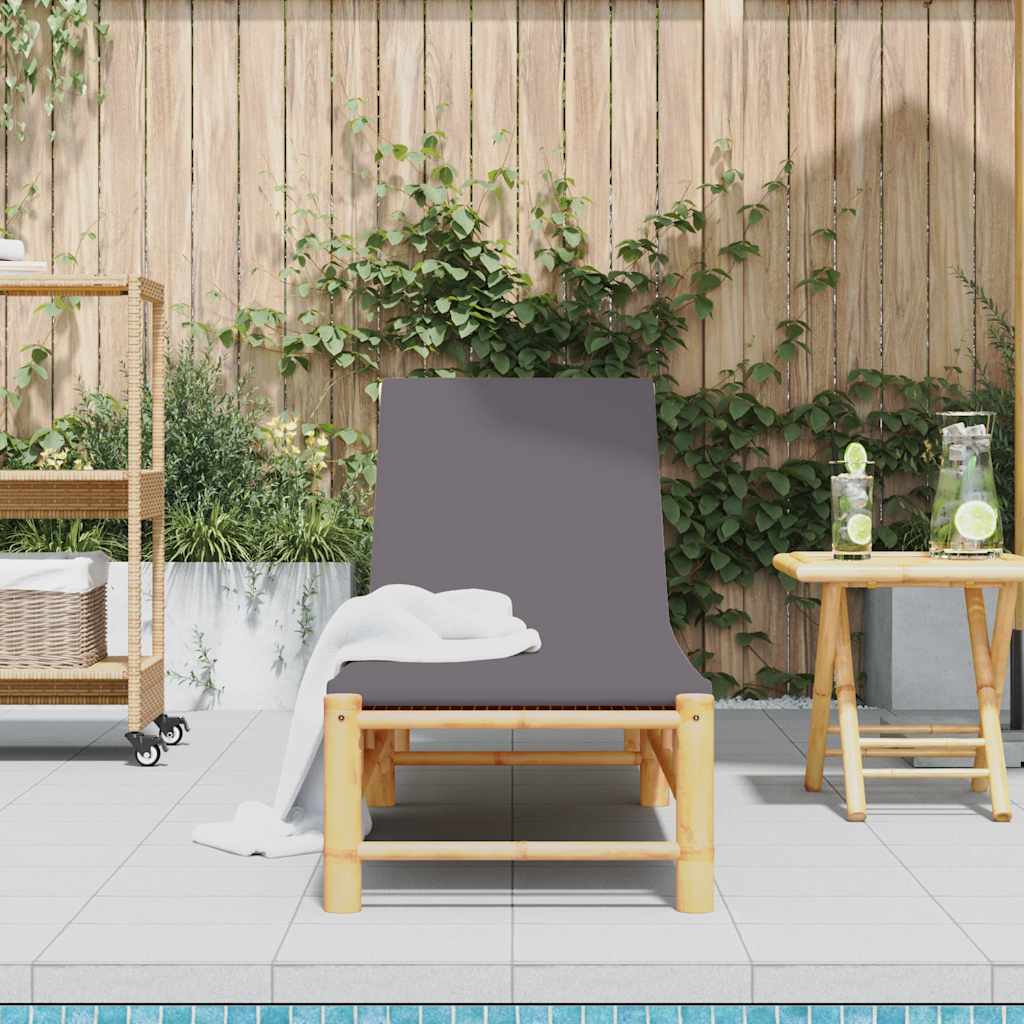Versatile Sun Lounger with Cushions 55x199x30 Home Use Evening