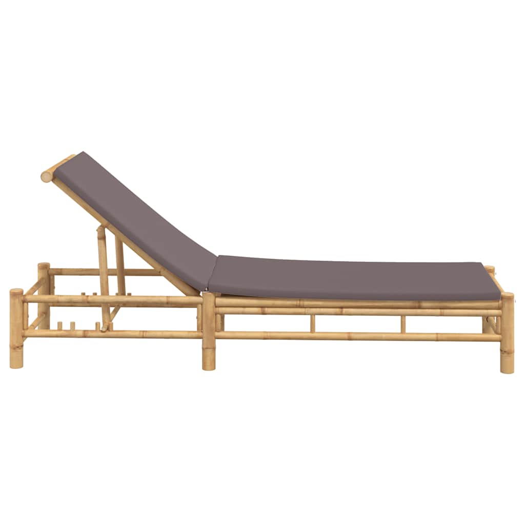 Versatile Sun Lounger with Cushions 55x199x30 Home Use Evening