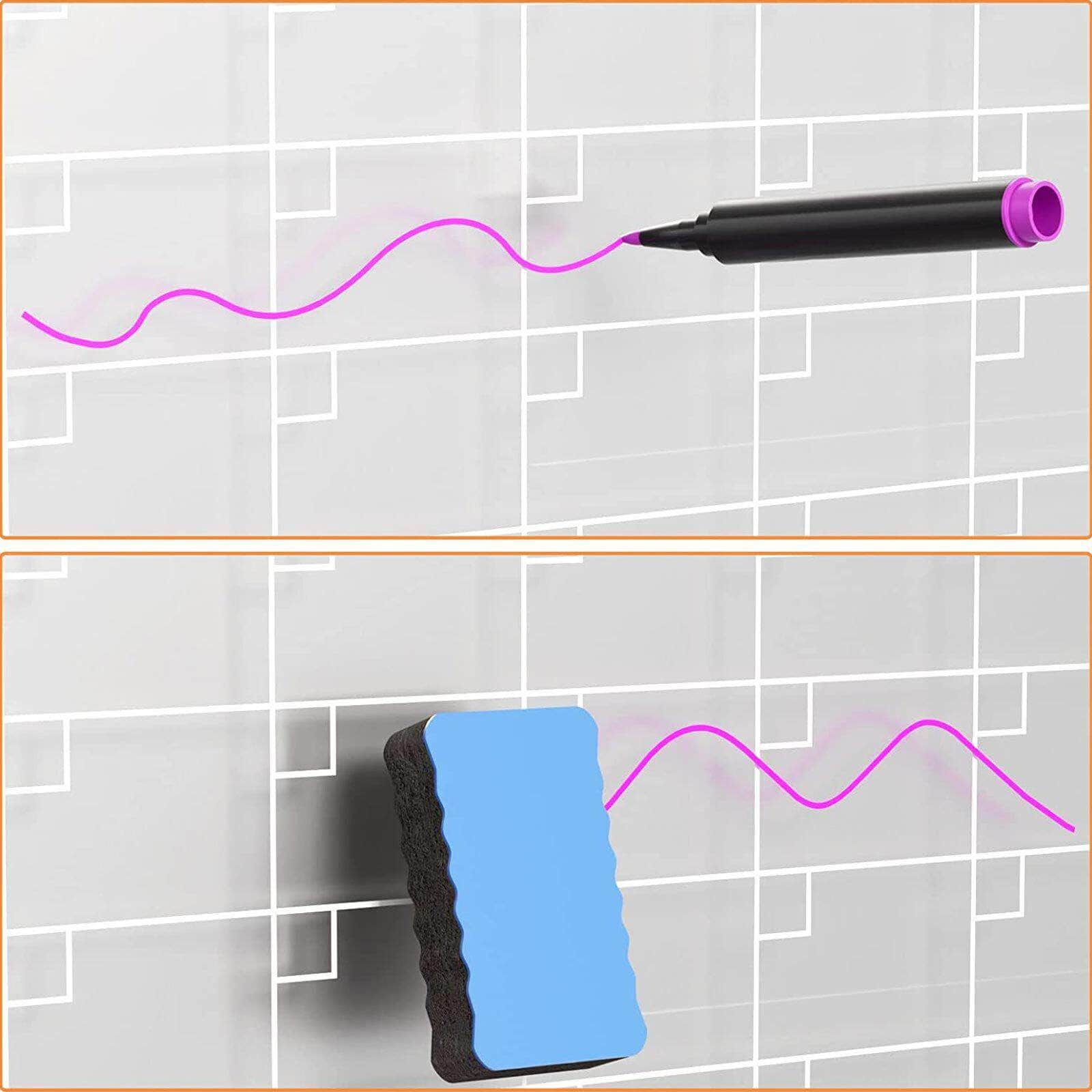 Versatile Weekly Calendar and Whiteboard Set for Fridge - Large