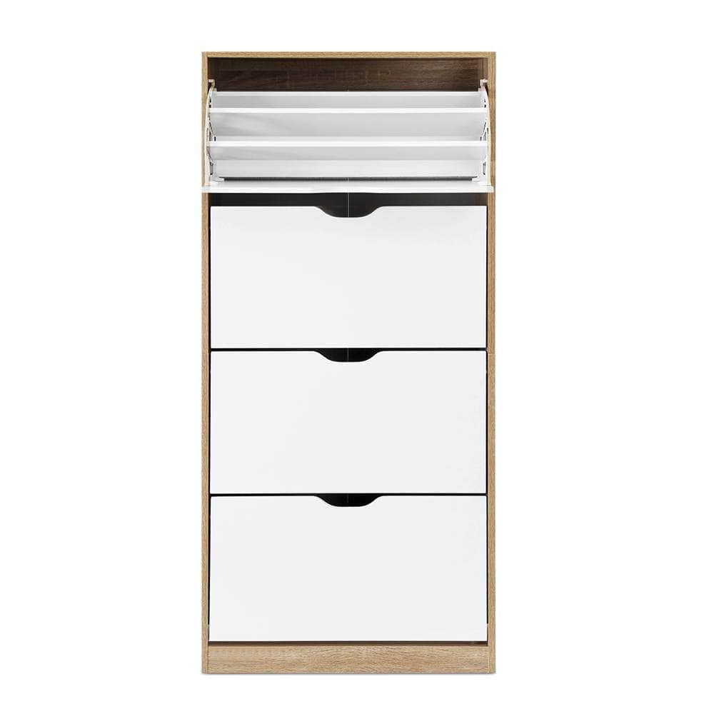 Versatile White Shoe Rack Cabinet - 60 Pairs
