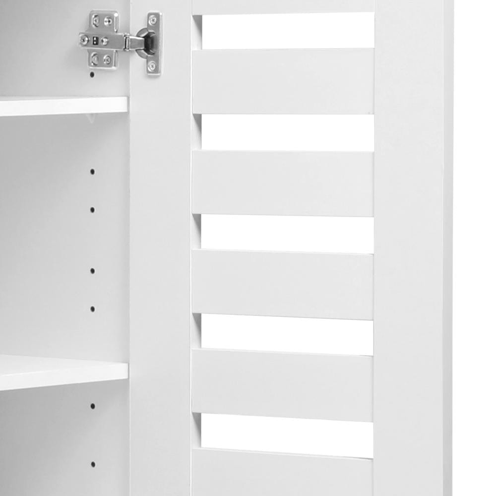 Versatility of the Shoe Cabinet Shoe Rack Footwear Storage-Natural beige\White