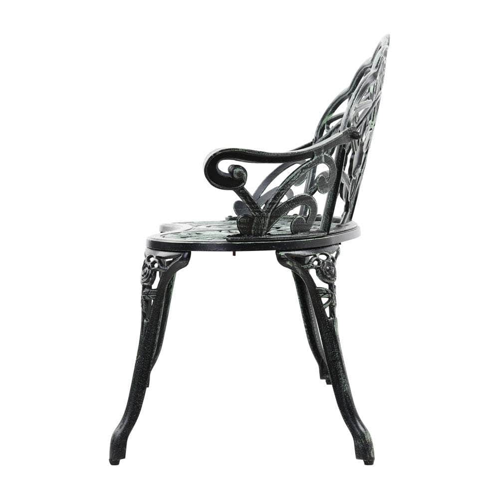 Victorian Garden Bench - Green