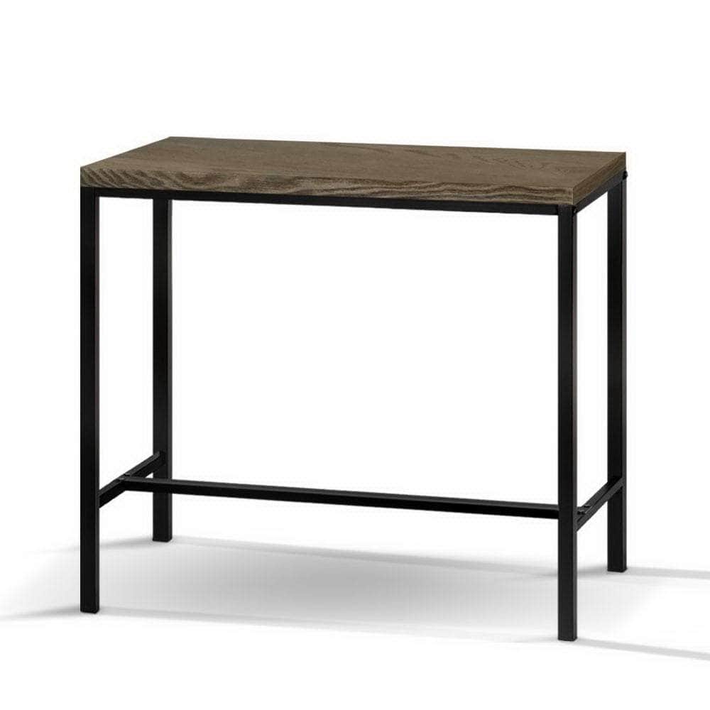 Vintage Industrial High Bar Table For Stool Kitchen Cafe Desk Dark Brown