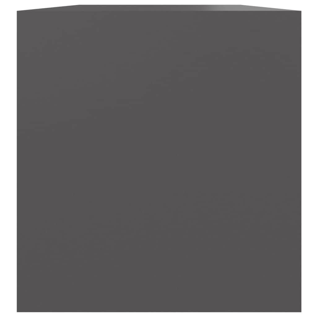 Vinyl Storage Box Grey Chipboard