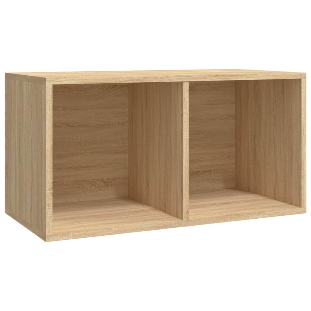 Vinyl Storage Box Sonoma Oak Chipboard