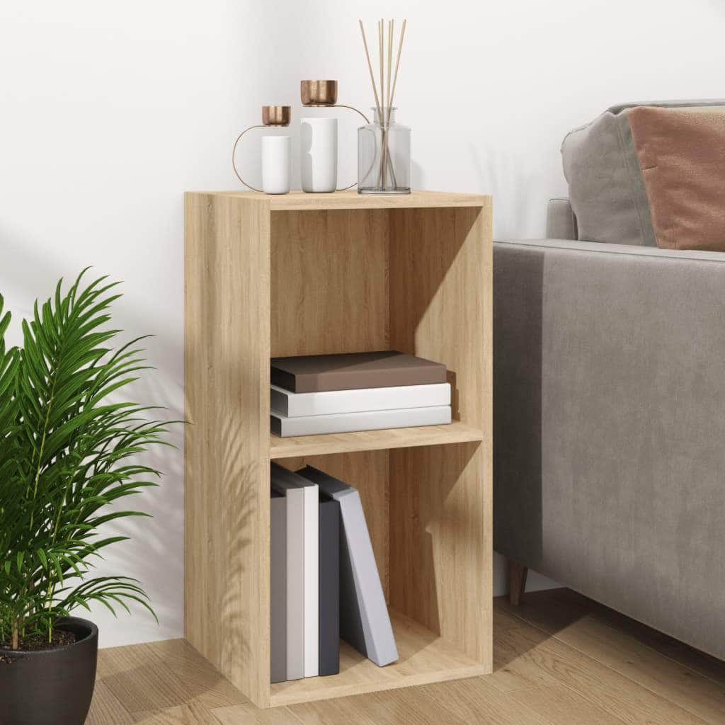 Vinyl Storage Box Sonoma Oak Chipboard