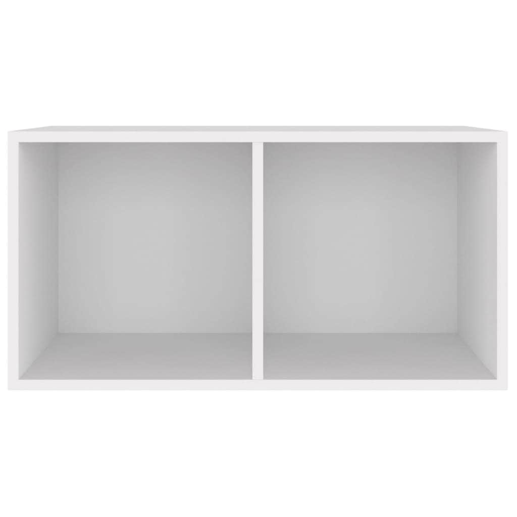 Vinyl Storage Box White Chipboard