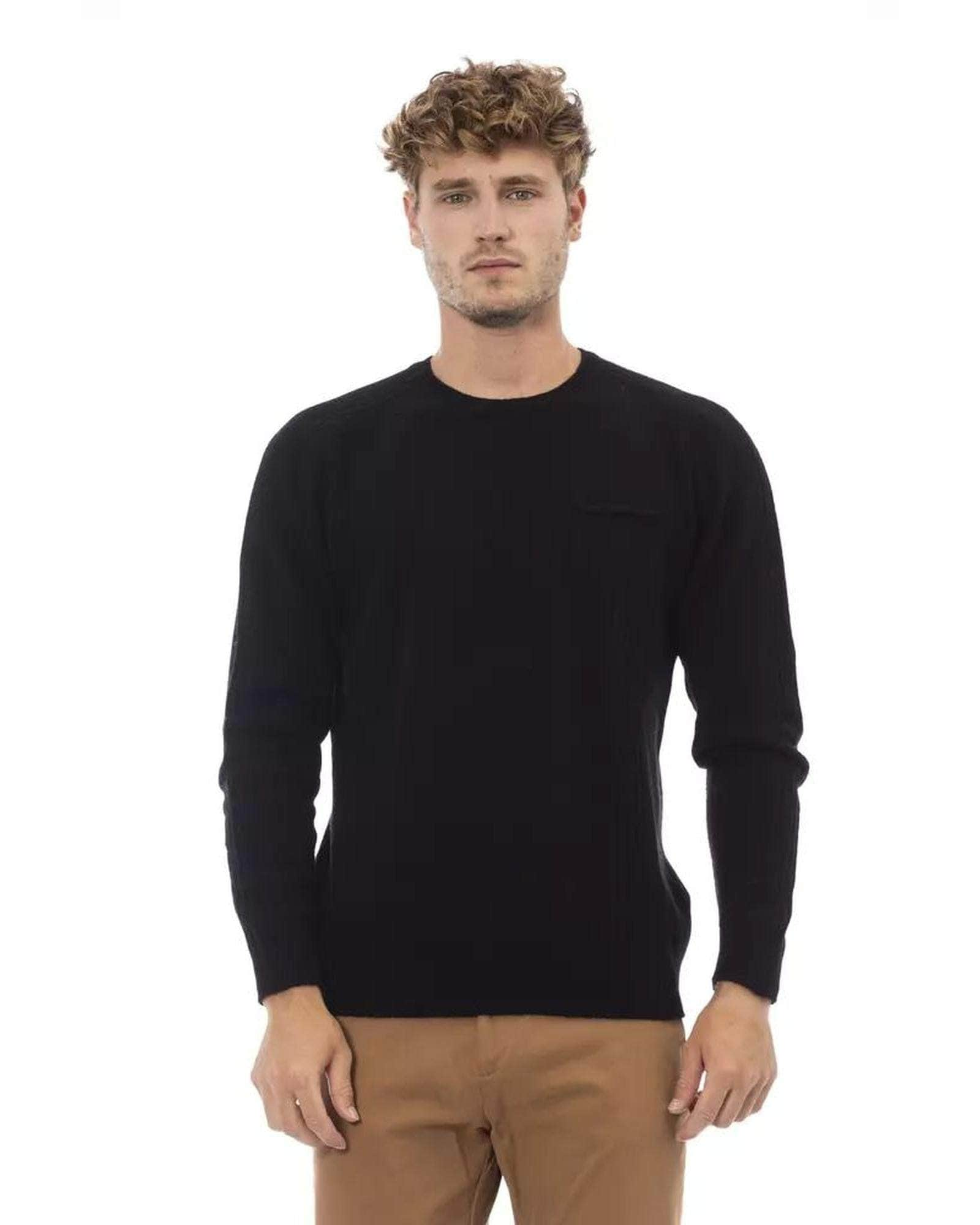 Viscose Sweater Alpha Studio Men'S