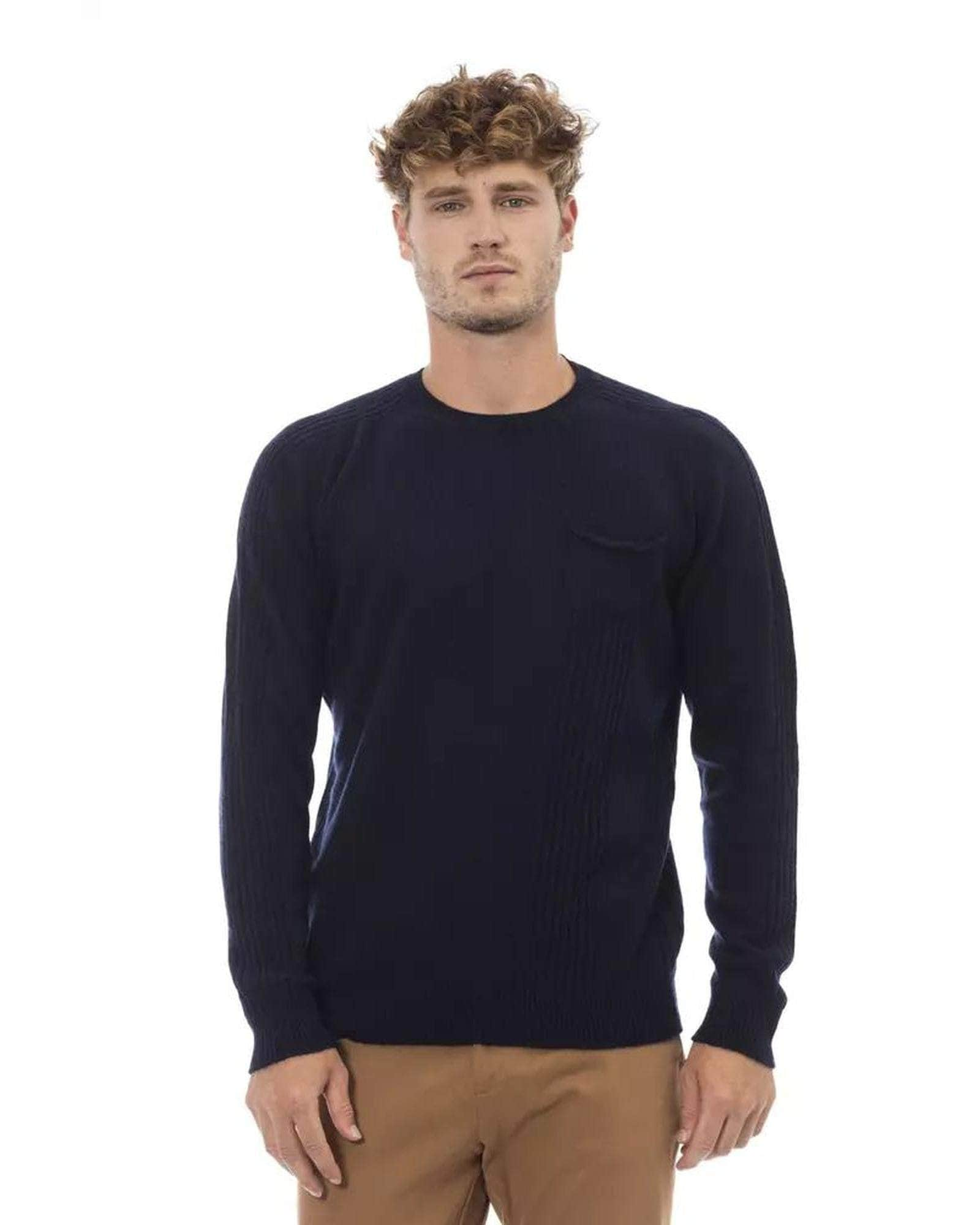 Viscose Sweater Alpha Studio Men'S