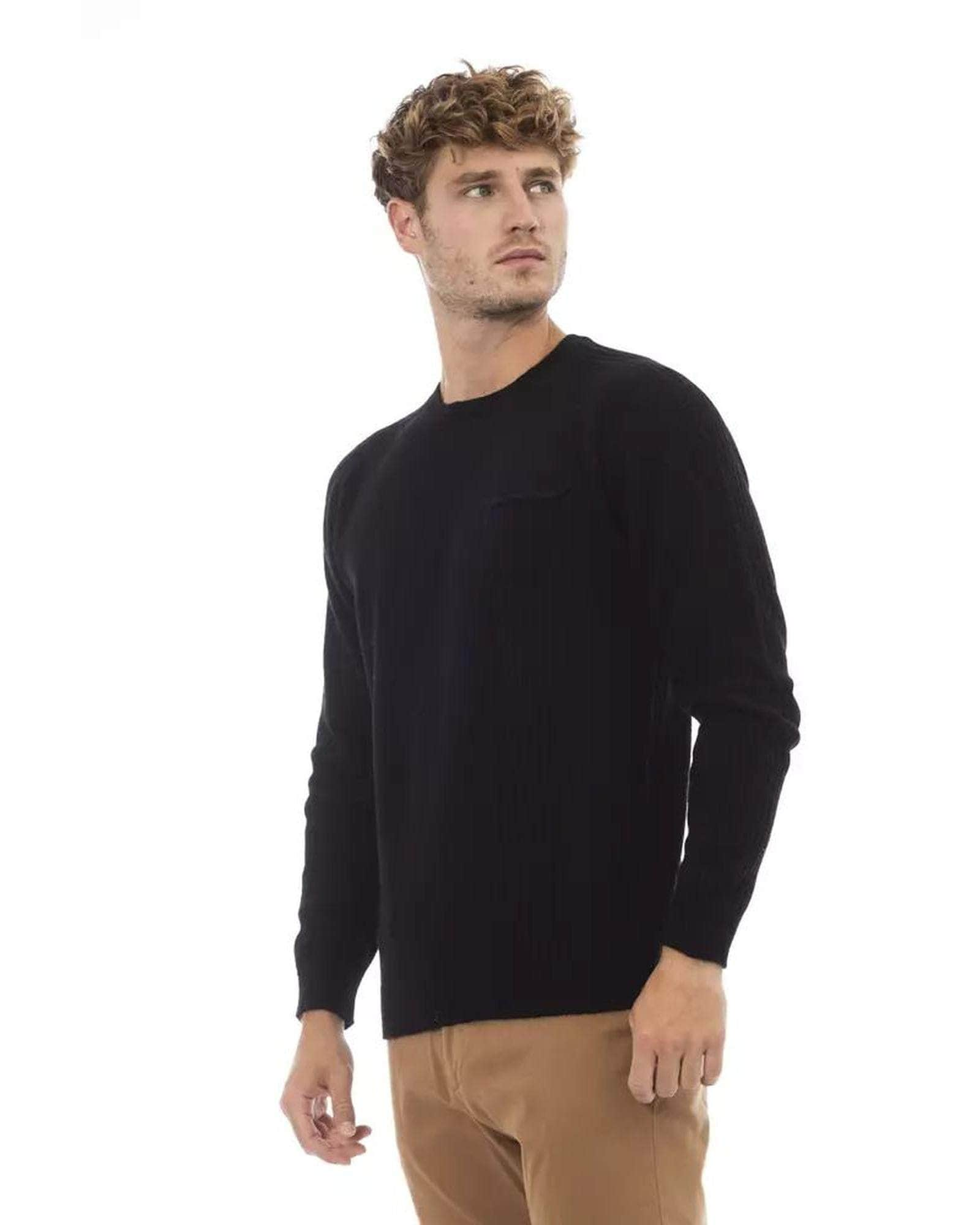 Viscose Sweater Alpha Studio Men'S