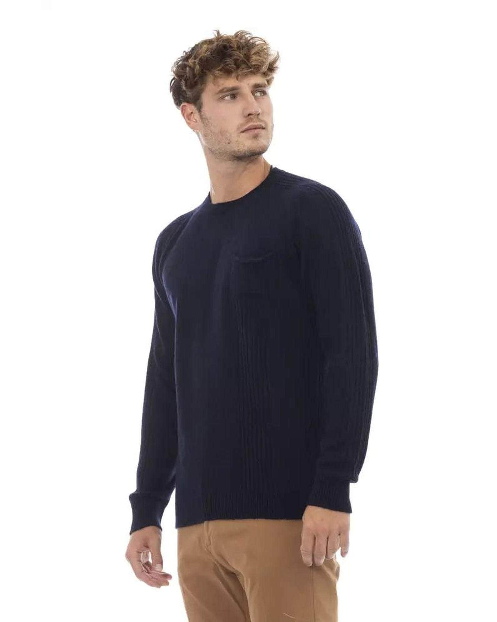 Viscose Sweater Alpha Studio Men'S