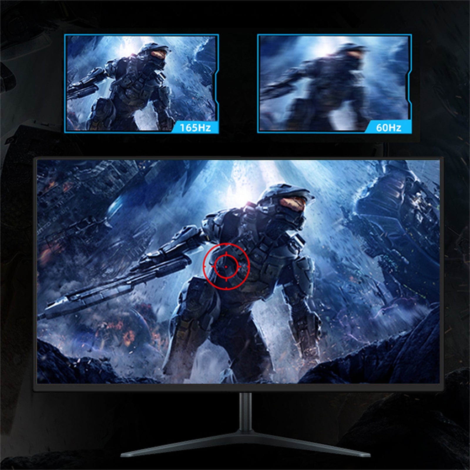 VividView 27-inch Flat LED: Immersive 2K Gaming Monitor