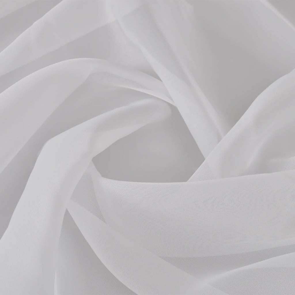 White colour - Voile Fabric (White)