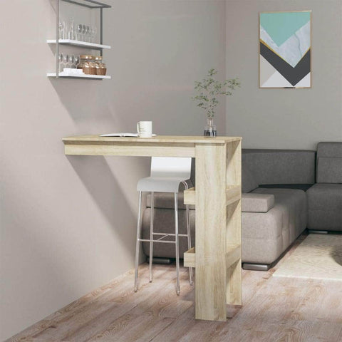 Wall Bar Table Sonoma Oak Engineered Wood