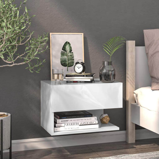 Wall Bedside Cabinet - Bedside Tables
