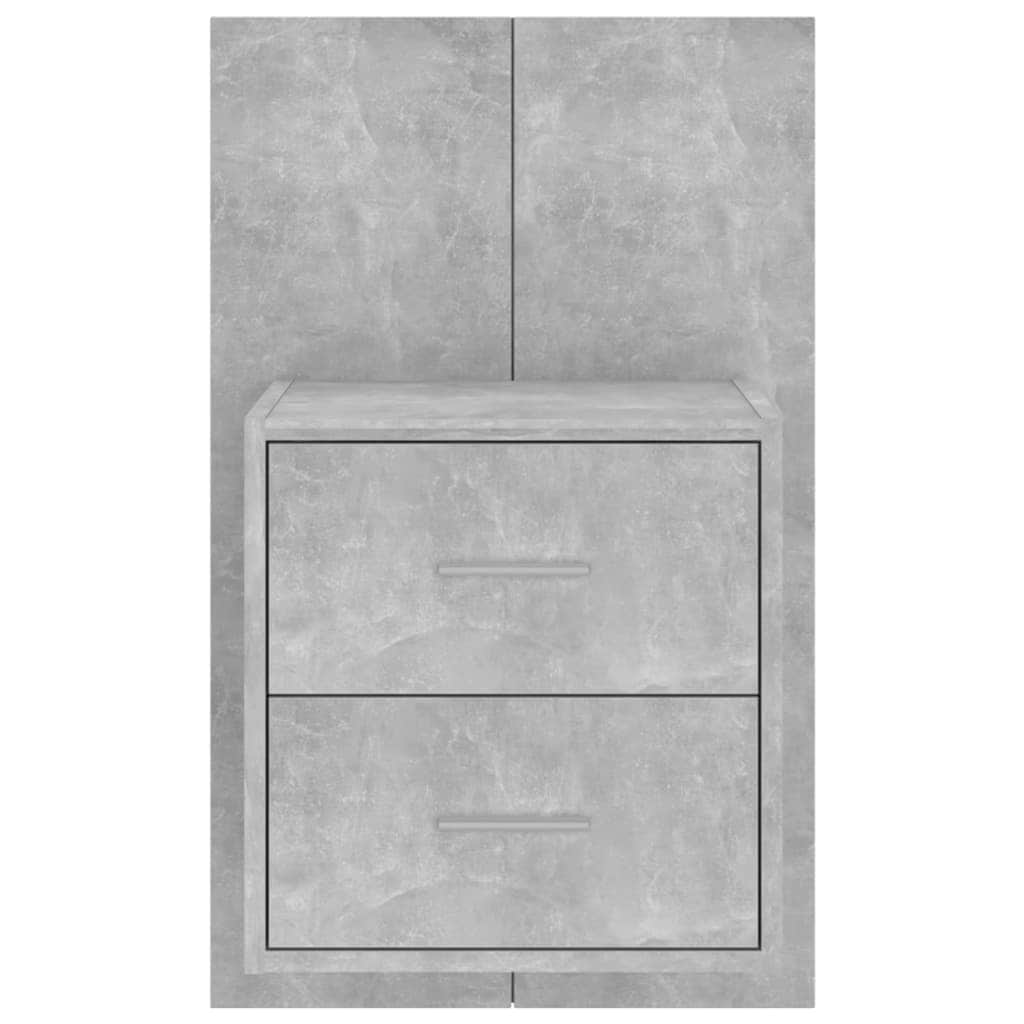 Wall Bedside Cabinet Engineered Wood