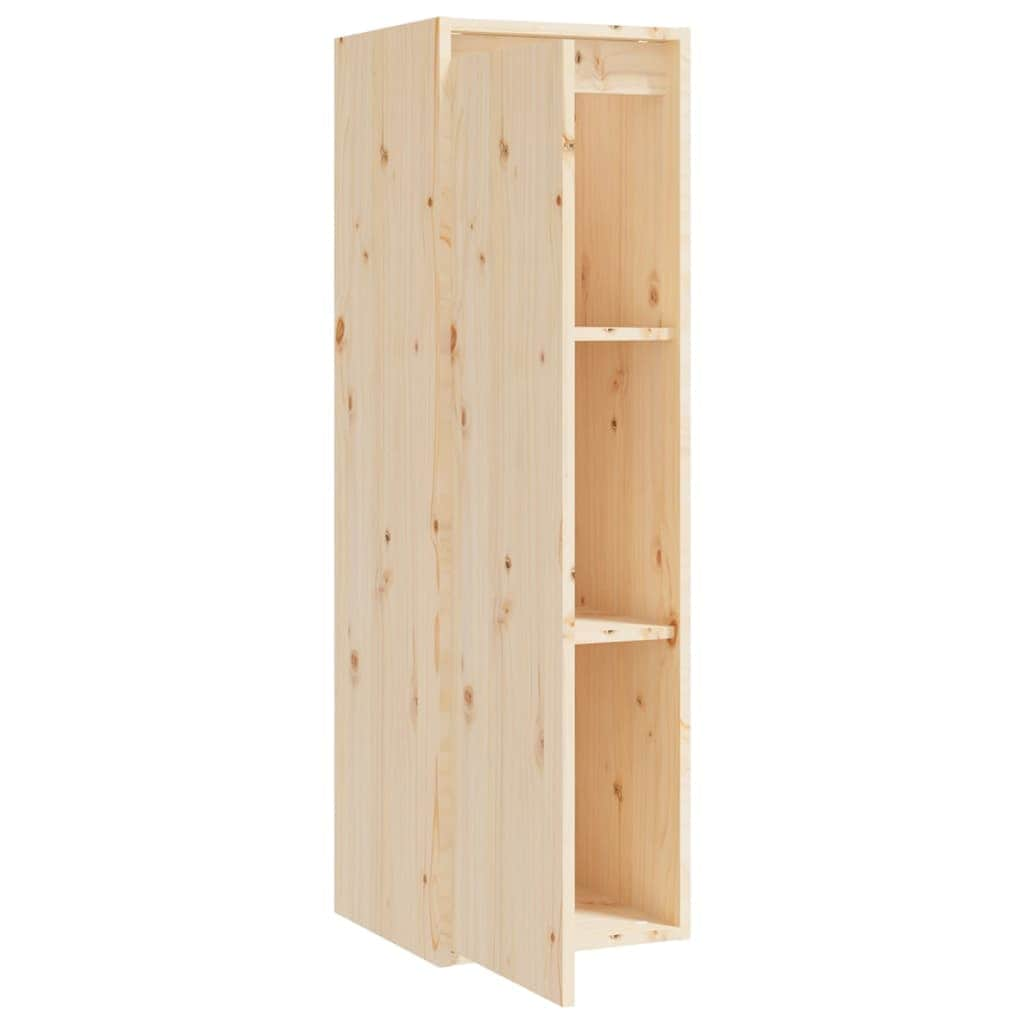 Wall Cabinet White/Honey Brown/Natural  Solid Wood Pine