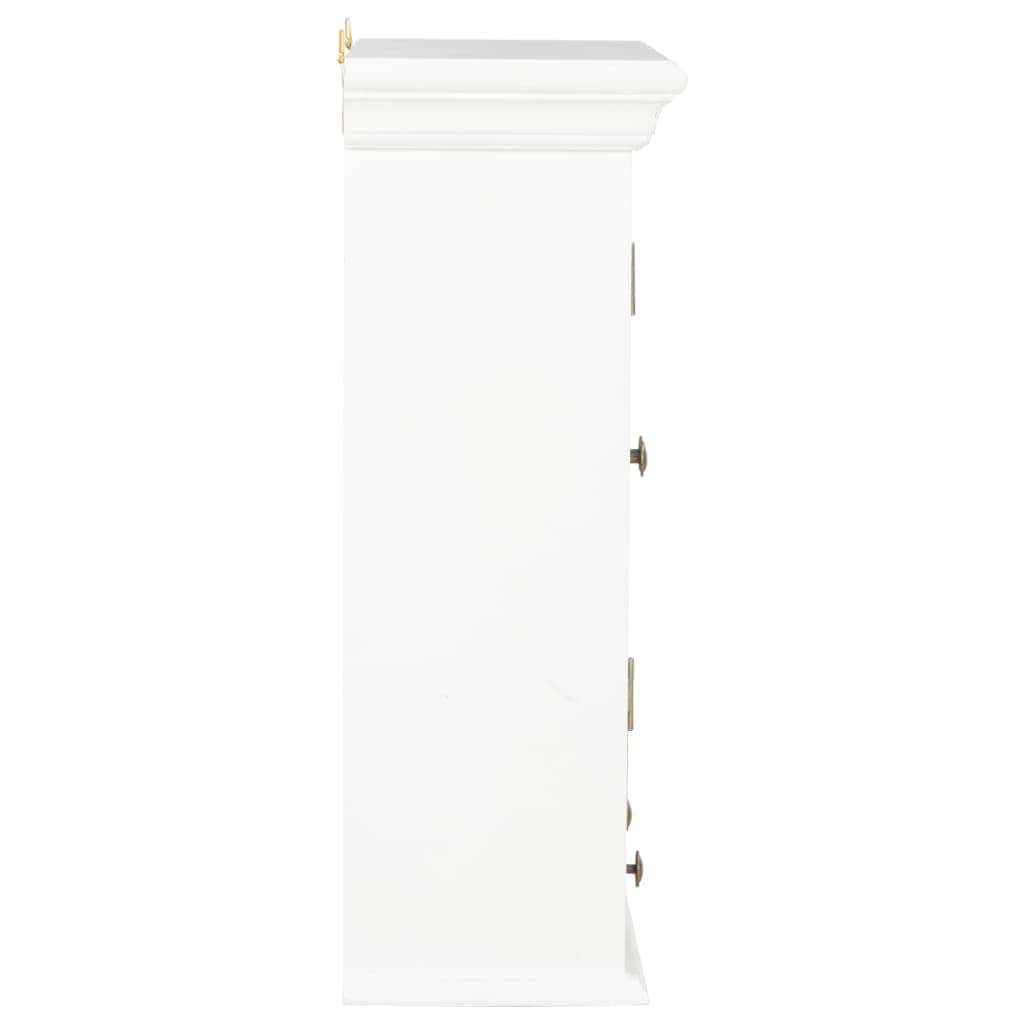 Wall Cabinet White Solid Wood