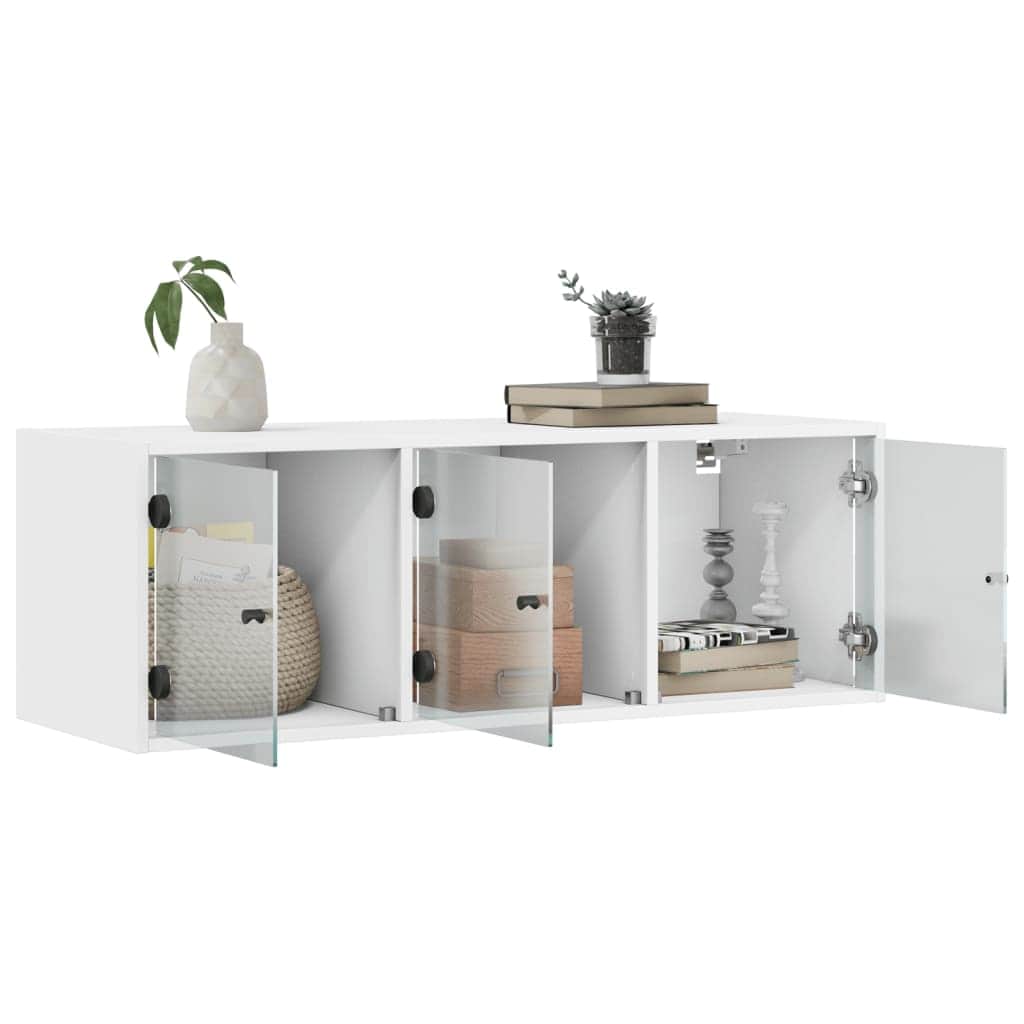 Wall Cabinet with Glass Doors | Glass finish