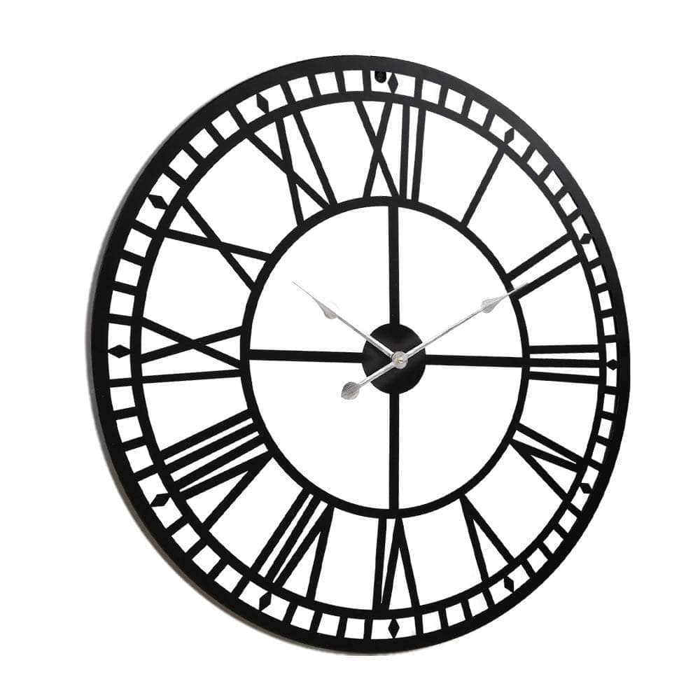 Wall Clock Large Modern Vintage Retro Metal Clocks Handmade Home Office Decor