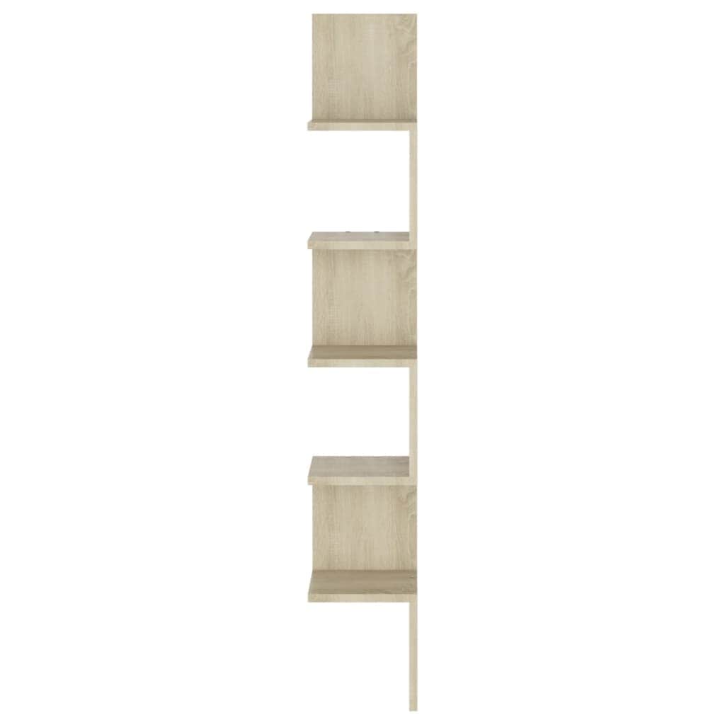 Wall Corner Shelf Sonoma Oak Engineered Wood