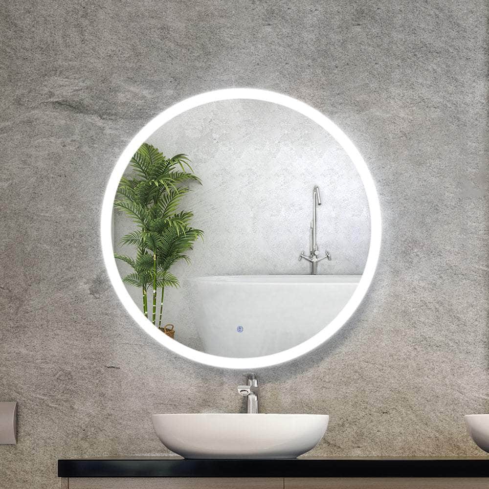 Wall Mirror 80cm with Led light Makeup Home Decor Bathroom Round Vanity