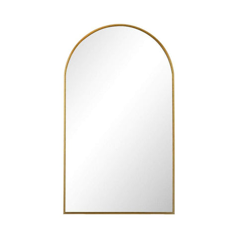 Wall Mirror 86x50cm Arched Gold