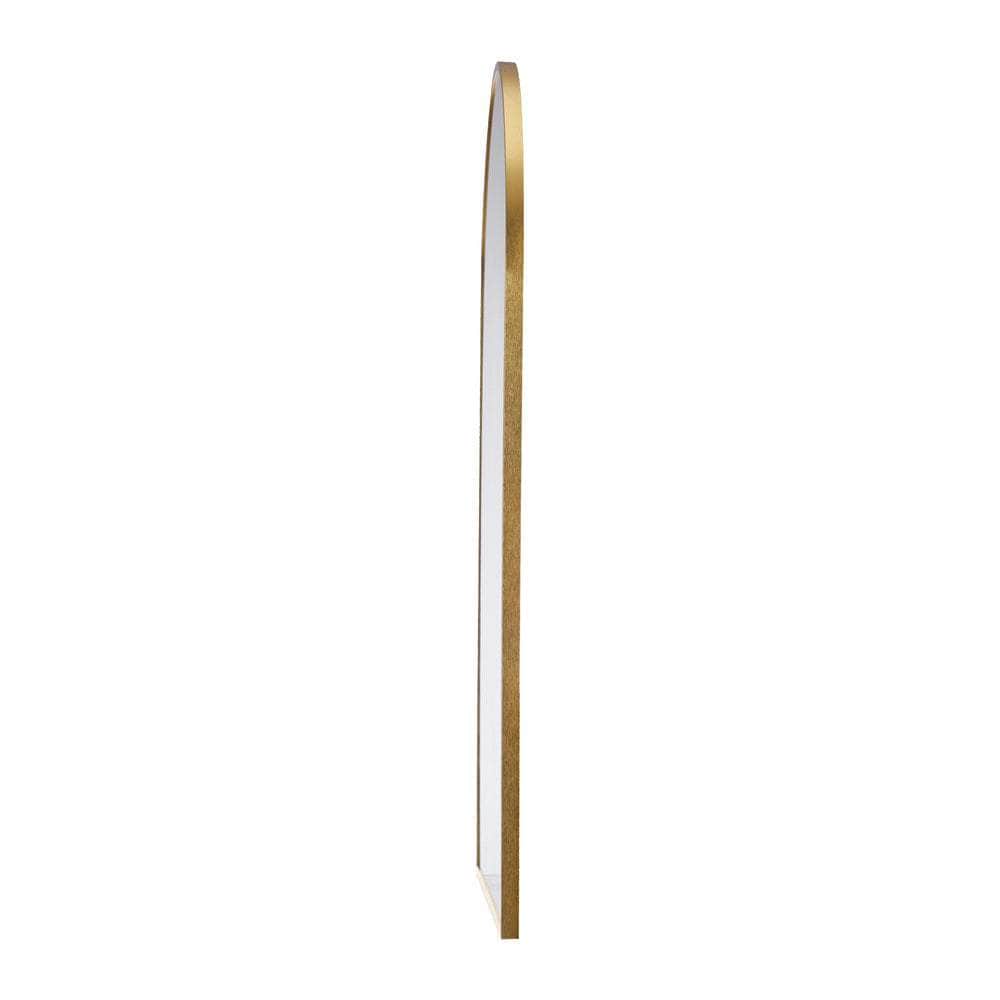 Wall Mirror 86x50cm Arched Gold